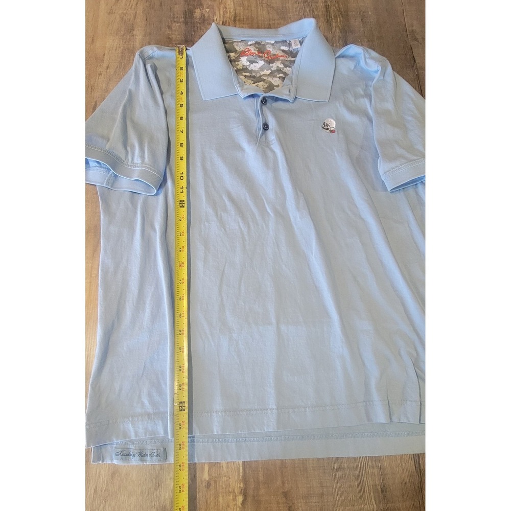 Robert Graham Men's‎ XL Classic Fit Blue Stone Trail 2 Short Sleeve Polo Shirt - Picture 11 of 14